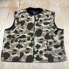 Vintage 90s All Weather Workwear Vest Jacket Men s Duck Camo Made In USA