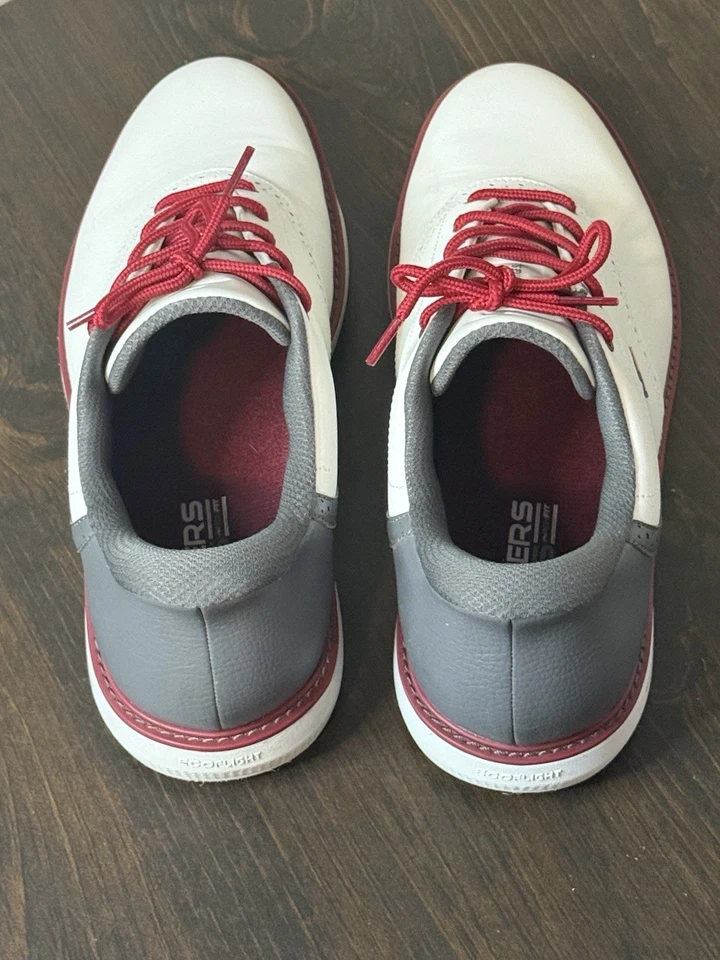 Как новый! Мужские туфли для гольфа Skechers Go Golf Prestige SL натуральные/серые ношенные 2 раза - Изображение 4 из 4