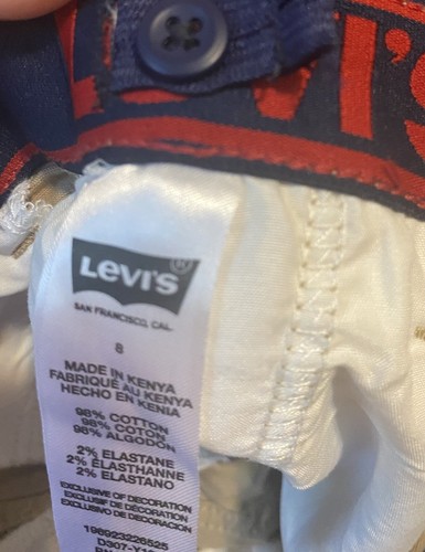 Levi Strauss Youth Size 8 Boys Adjustable 24 Waist Khaki Shorts NEW NWOT - Picture 7 of 9