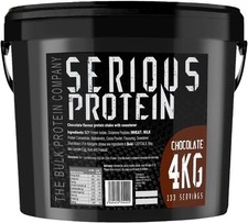 Serious Protein Powder 4kg Chocolate Low Carb Lean Muscle Recovery 133 Servings