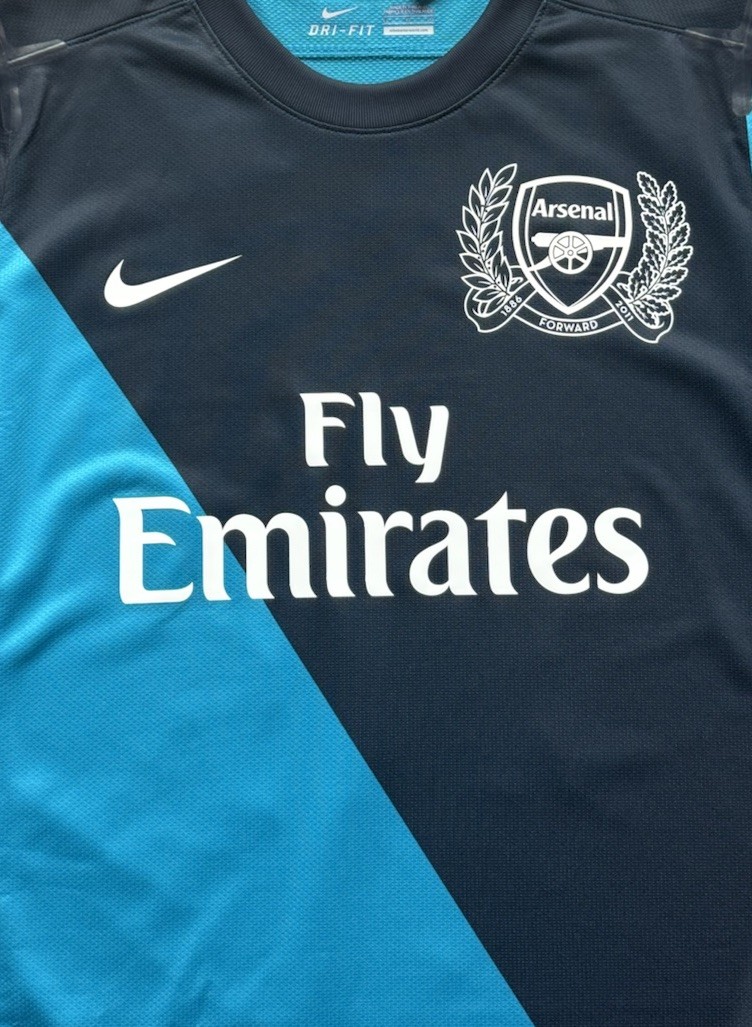 2011/12 Arsenal Authentic Away Jersey #12 Henry Large Long Sleeve