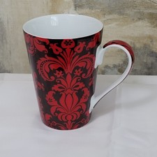 Konitz Coffee Mug Red on Dark Flowers Germany...