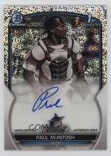 2023 Bowman Chrome Prospect Speckle Refractor 37/299 Paul McIntosh Auto 5y7