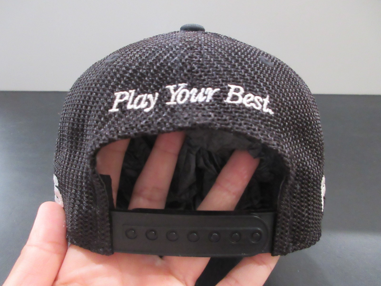 Ping Hat Cap Snap Back Black White Adjustable Gol… - image 6