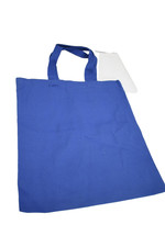 Royal Blue Tote Bag Large Womens Cotton Solid Style Q800 Open Top Lot of 12