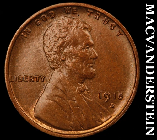 1915-D Lincoln Cent- Super Choice Gem Brilliant Uncirculated No Reserve #J2234