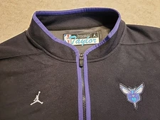 Charlotte Hornets Jordan Brand Player Issued Taylor  1/4 Zip LS XLT NBA  EUC