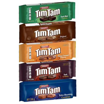 Arnott S Tim Tam 5 Pack Variety   Original, Chewy Caramel, Dark Mint, Dark Choco