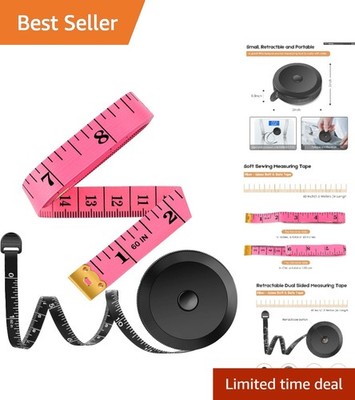 Double-Sided 60-Inch Fashion Tape Measure - Ideal for Body, Sewing, and Crafting