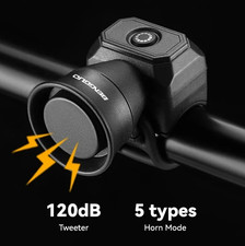 1 Pc Bicycle Horn Usb Rechargeable Electronic Bike Bell Waterproof Mini