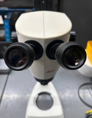 Leica S9E Stereo Microscope 6.1x-55x w/ Track Stand & LED Incident Light Tested