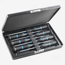 Witte Pro Wittron Slotted and Phillips Screwdriver Set w/ Case, 7 Pieces