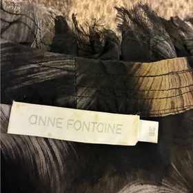 Anne Fontaine Women&rsquo;s Blouse Ruffle Silk Corset Back Fairy Goth Medieval Size 0