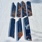 7 220 x 45mm NATURAL MULTI OBSIDIAN PREFORMS SLAB FOR KNAPPING KNIFE ARROWHEAD