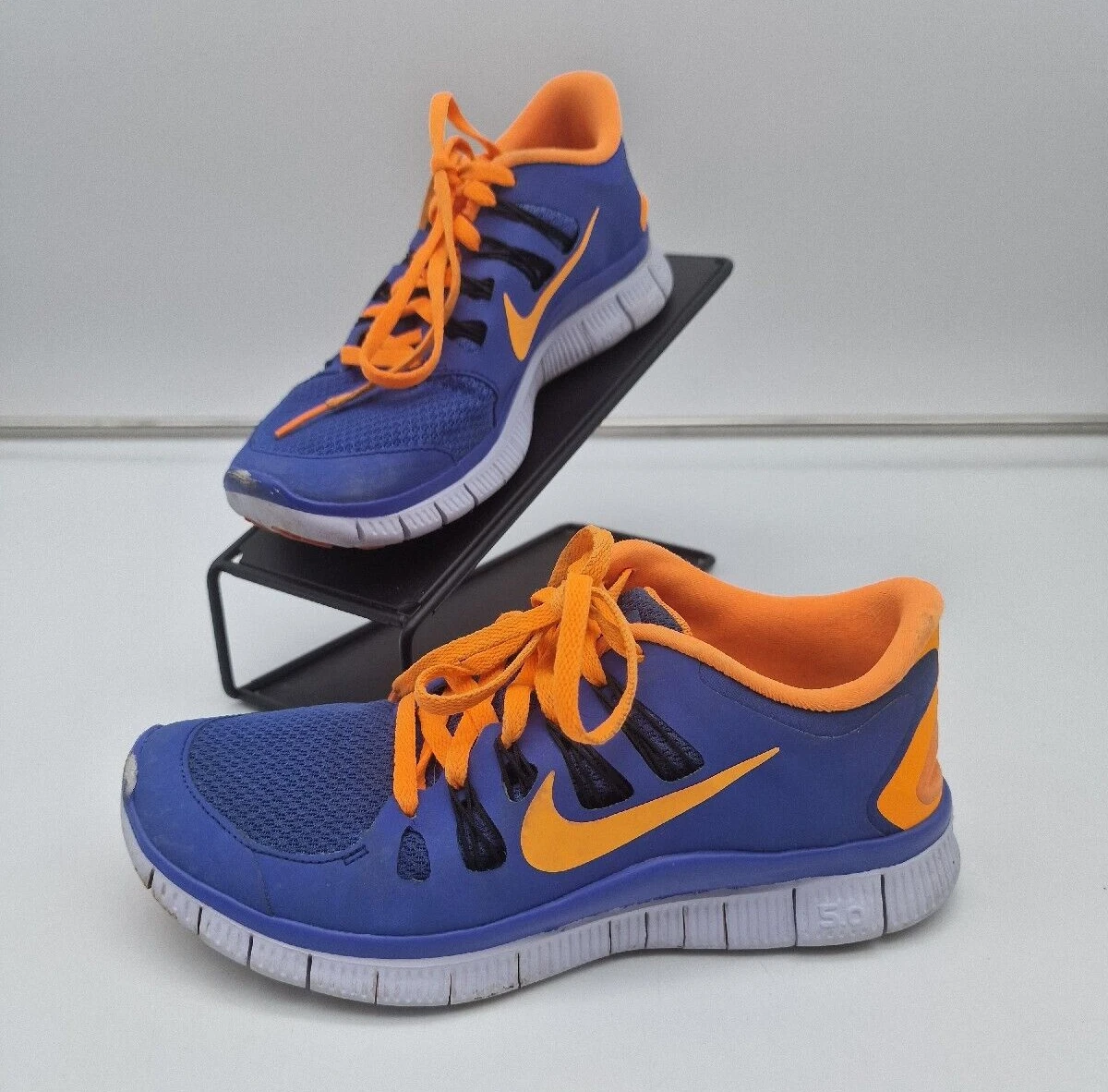 Nike Free 5.0 Trainers Purple Orange Running 580591 580 Kids