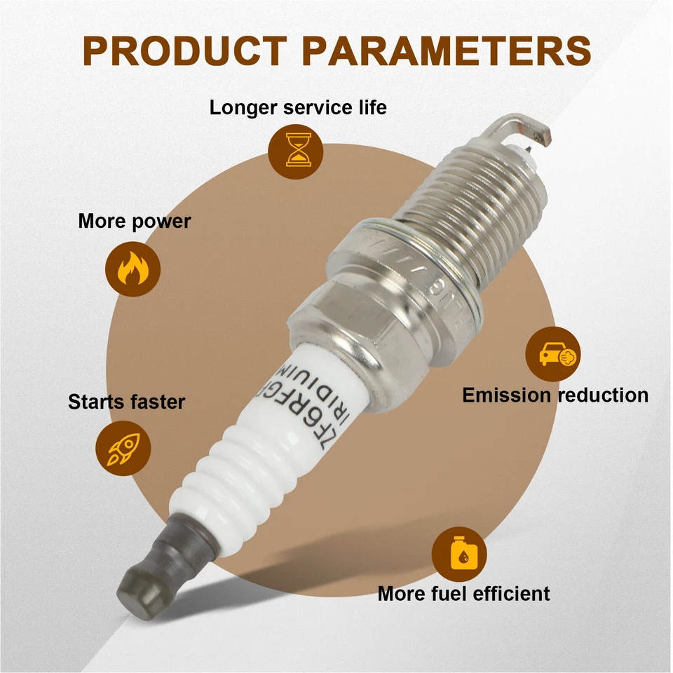 6x Iridium & Platinum Spark Plugs For Mazda MX-6 2.5L 1993-1997 - Image 3 of 4