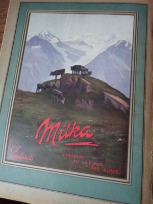 chocolate SUCHARD MILKA advertising paper ILLUSTRATION SALON 1913