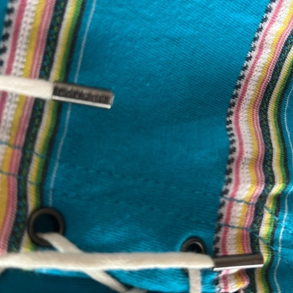 Camisa LRL Lauren Jeans CO. Ralph Lauren a rayas con capucha manga 3/4 vintage talla L Foto 3 de 4