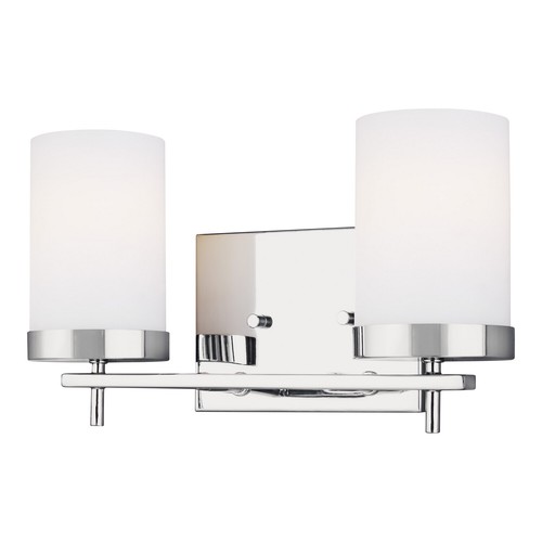 Zire 2-Light Bathroom Vanity Light in Chrome
