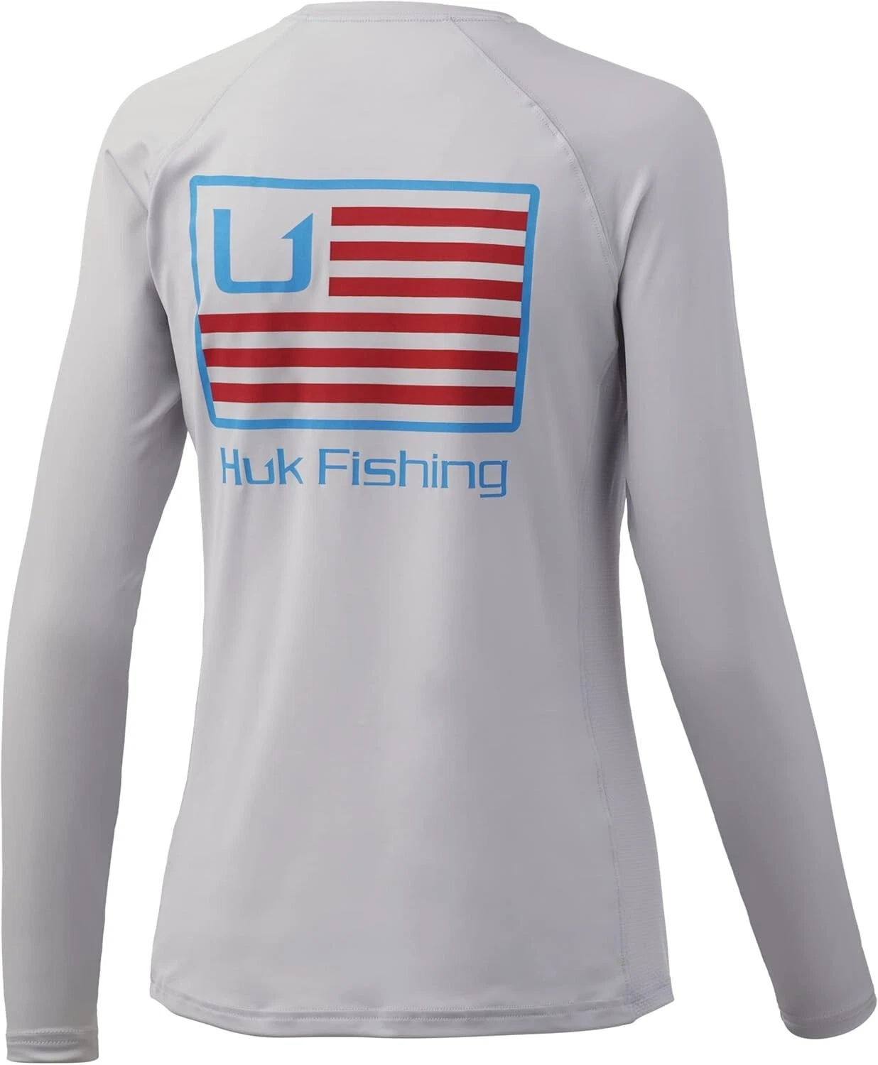 NEW Women's Huk and Bars Pursuit Gray Long Sleeve Shirt Size Large MSRP $40.00