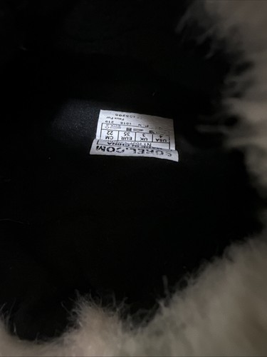 SOREL Whitney Short Lace Boots Black Size 4 Faux Fur Lining Waterproof - 第 6/8 張圖片