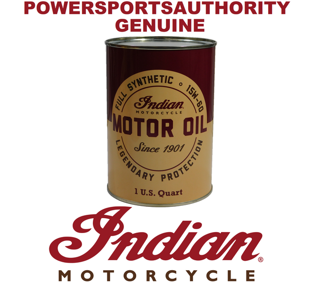Indian Motorcycle OEM 1 Quart Retro Can Full Synthetic 15W60 Motor Oil