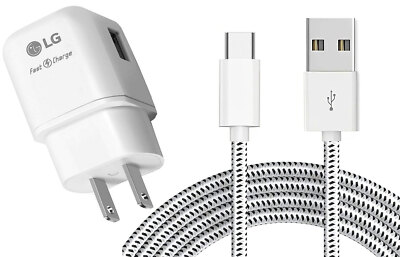 18W Fast Home Charger 6ft USB-C Cable Power Adapter QC3.0 for Cell Phones