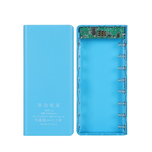 18650 Power Bank 20000mAh USB Type C 5V Charge Storage Box Without Battery - Afbeelding 9 van 13
