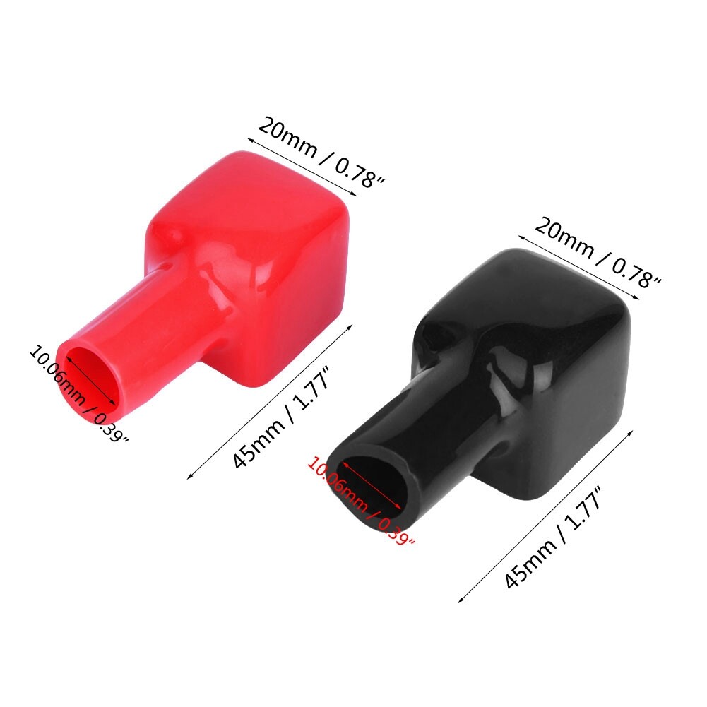 Battery Terminal Protector 2 Pcs Marine Battery Terminal Covers And
