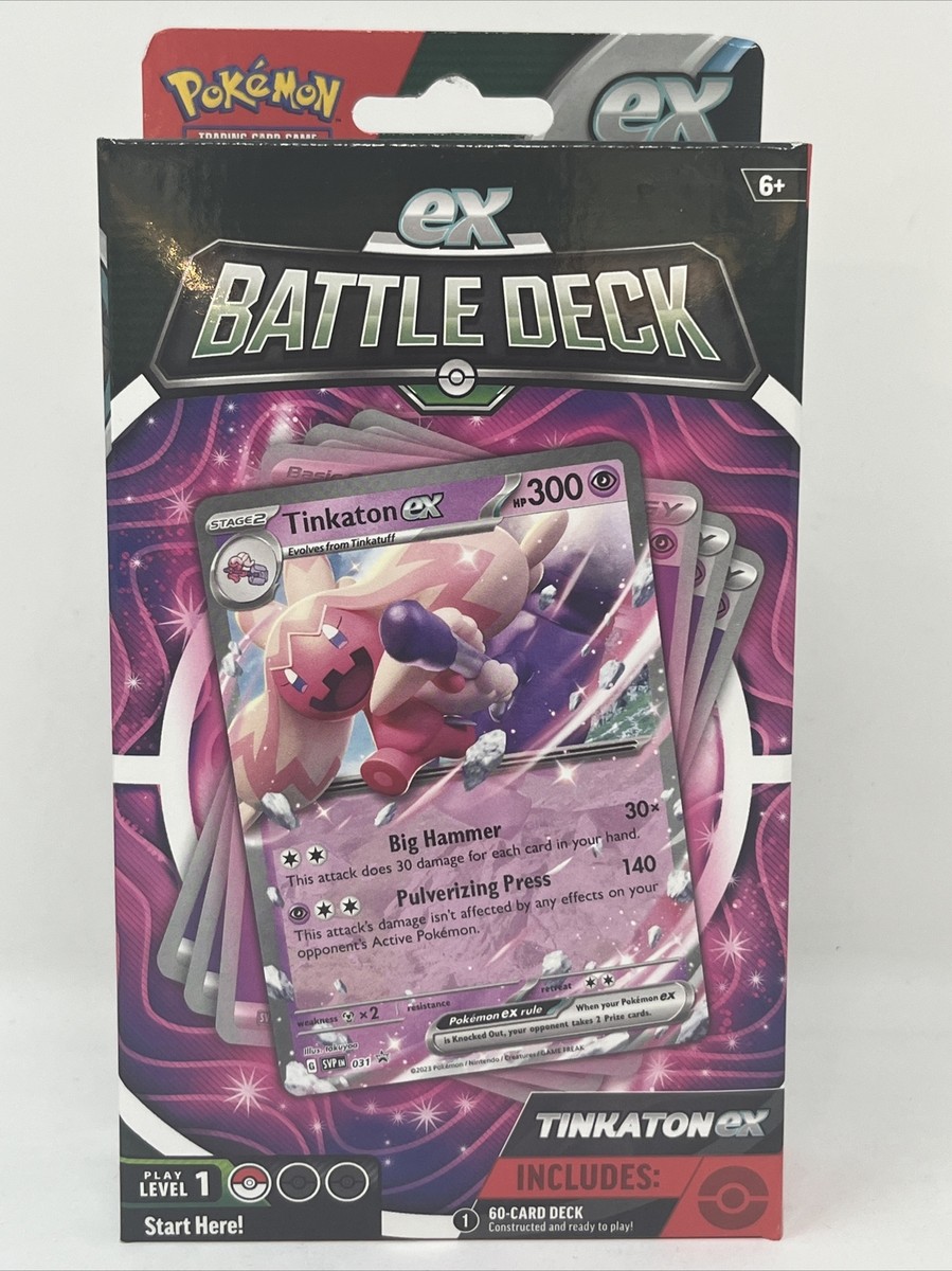 Pokemon Trading Cards - EX Battle Decks - TINKATON EX (60-Card Deck, Deck  Box+)