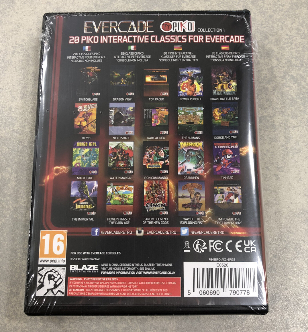 Evercade PIKO Collection 1 Legacy Game Cartridge 9 discontinued