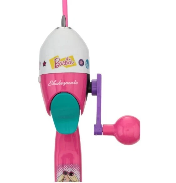 Barbie Shakespeare Botón Spincast Caña de Pescar Kit de Inicio 2'6" con Minnow Foto 2 de 3