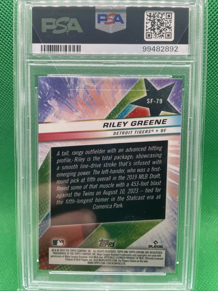 Riley Greene 2024 Topps Chrome Cosmic Starfractor #SF-79 Case Hit Detroit Tigers - Image 2 of 2