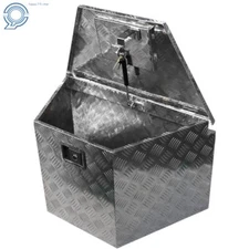 15/29" x15" x18" Aluminum Trailer Tongue Box for Trailer Flatbed Truck Pickup RV