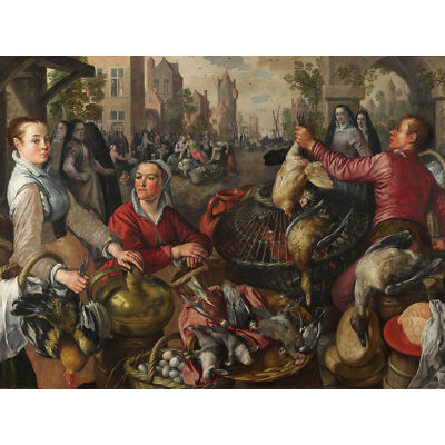 Joachim Beuckelaer Die vier Elemente Luft großer Leinwand Kunstdruck