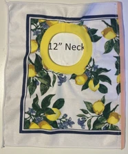 Bib 12" Neck Pull Over Head T-Shirt Special Needs Drool polyester towel lemons