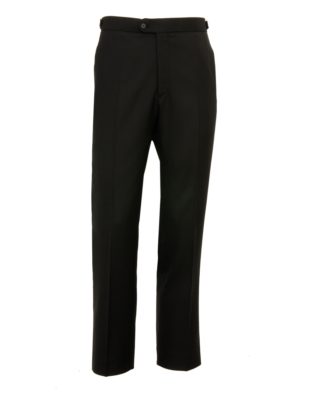 Pantaloni In Pura Lana Occhio Di Pernice, BLU NAVY - Foto 8