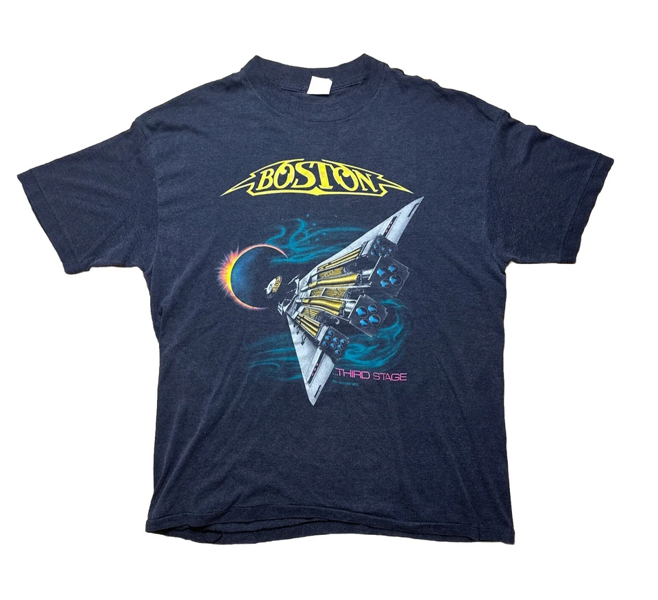 Camiseta RARA De Colección 1988 X-MAS BENÉFICO CONCIERTO Boston Tercera Etapa Gira por Estados Unidos Talla XL Foto 2 de 4