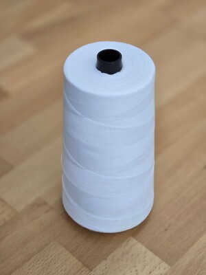 Heavy Duty Tex 80 White Sewing Thread Spool 6000 Yards - Made in USA by A&E NEW