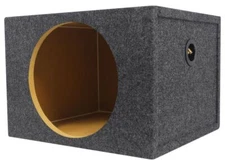 Rockville RMS12 Single 12" Sealed  1.6 CU FT Car Sub Enclosure Box 3/4" MDF