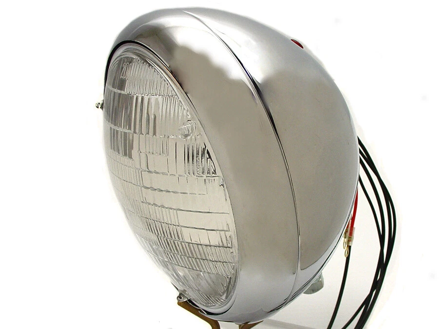 Faro K cromado de 7 pulgadas para Harley Davidson Foto 3 de 3