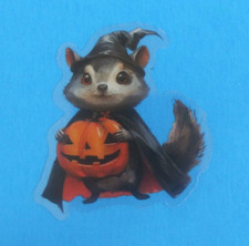Fun Cute Halloween Animal Transparent Sticker 2" x 2.18" B 