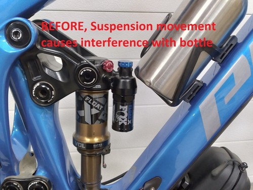 Extensor de posición de jaula de botella de agua, soporte de separación de reubicación para suspensión - Imagen 3 de 10