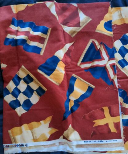 Robert Allen @ Home Sailing Flags Fabric Teflon 54" wide 2 yards