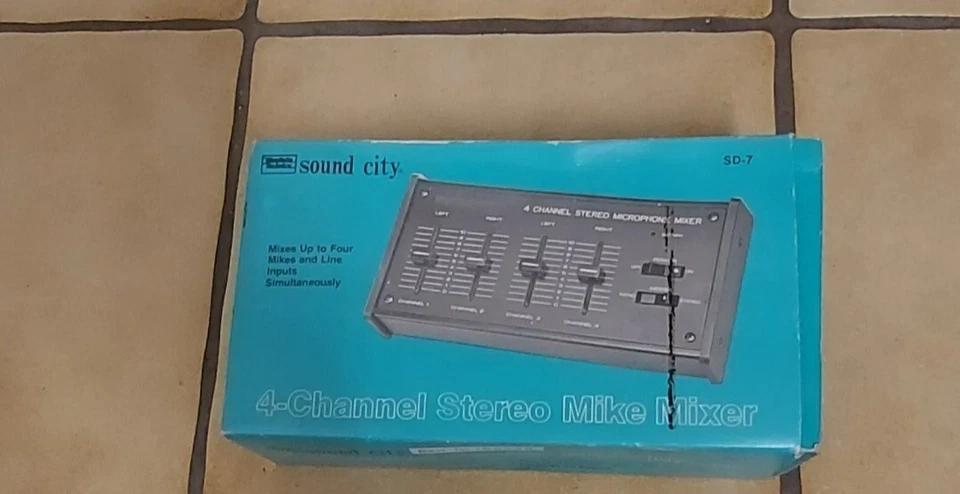 Stereo Mike Mixer  4-Channel Sound City  Neu und Org.verpackt 