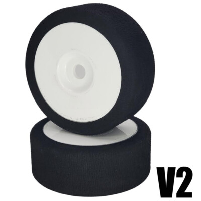 NEW NHX RC V2 1/8 Alpha SH35 Foam Tires/Wheels 104mm (2) Speed Drag Bash -White