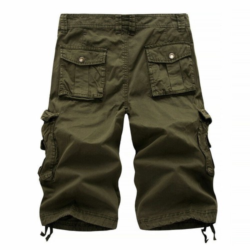 Mens Chino Shorts Cargo Combat Half Pants Bottoms Pockets Hiking Outdoor SPW - Picture 11 of 20