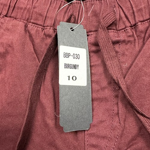 Daniel L Pants Boys 10 Premium Denimwear Elastic Waist Drawstring Joggers Maroon - Picture 9 of 11