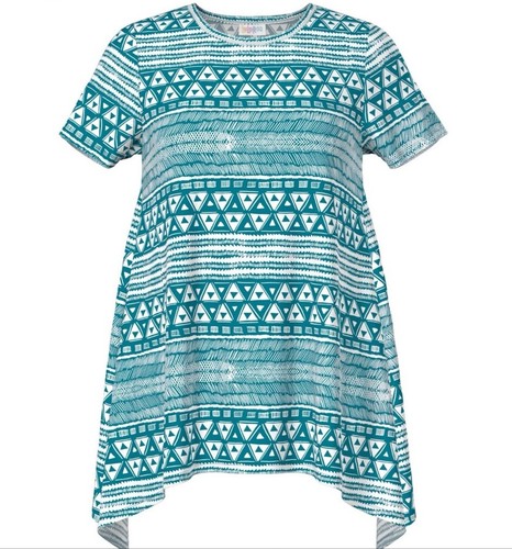 NWT LuLaRoe Medium Melissa Tunic Top - As Pictured