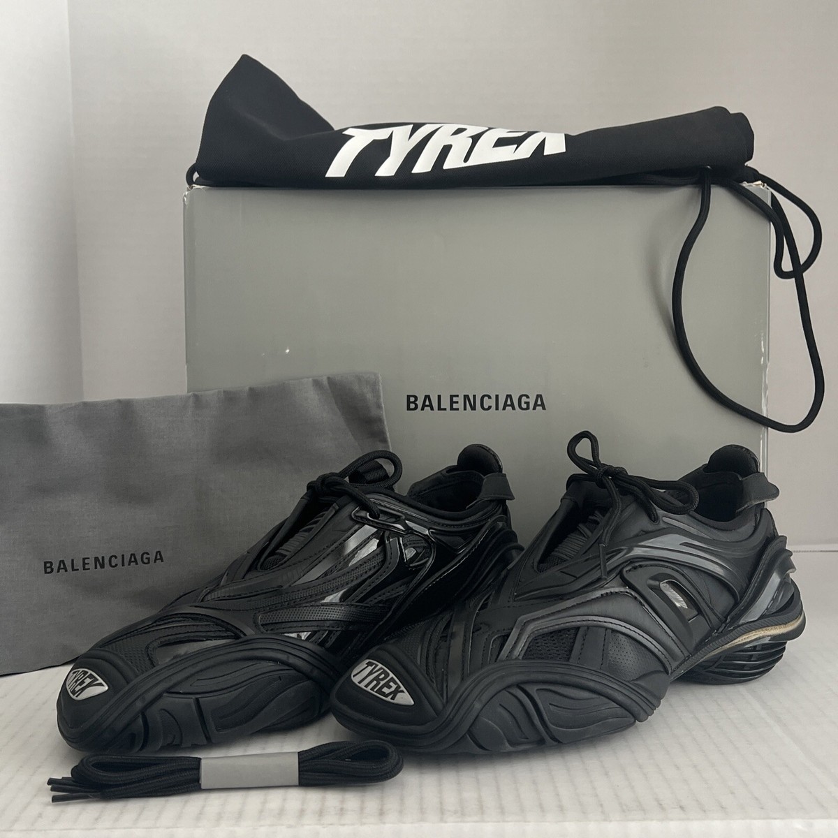 Balenciaga Tyrex Low Black - Brand New Size 8 Retail $895 | eBay Balenciaga Tyrex Low Black - Brand New Size 8 Retail $895 | eBay